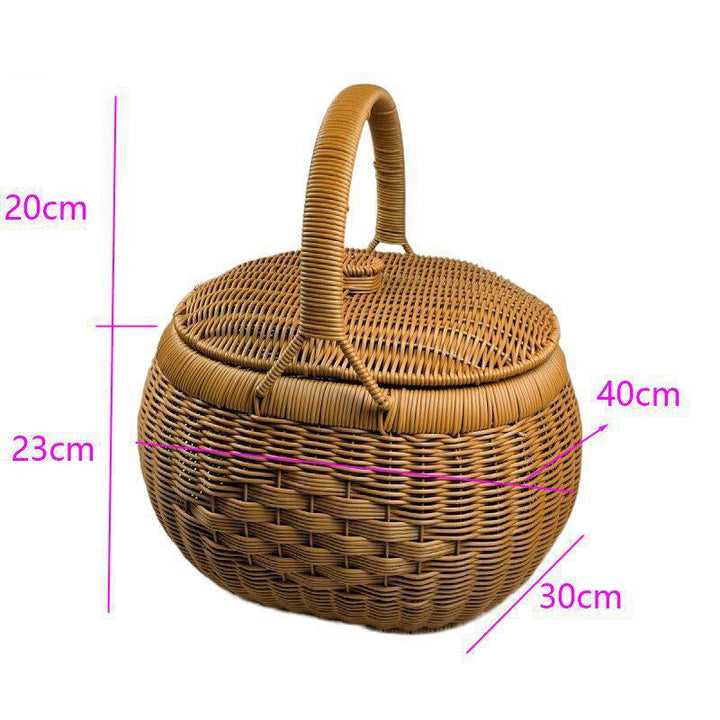 Multi-Layer Woven Picnic Storage Basket Stornfield