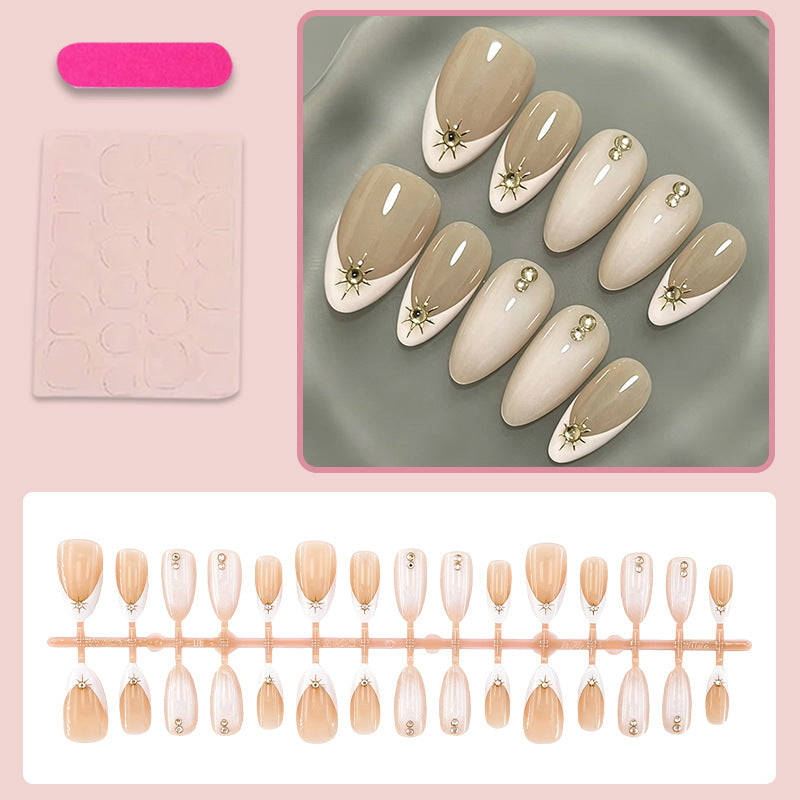 Nail set with elegant design elements and glamorous accents Stornfield