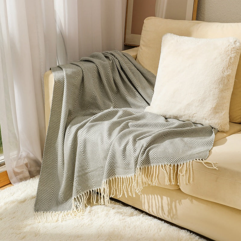 Women's stylish and soft zigzag blanket Stornfield
