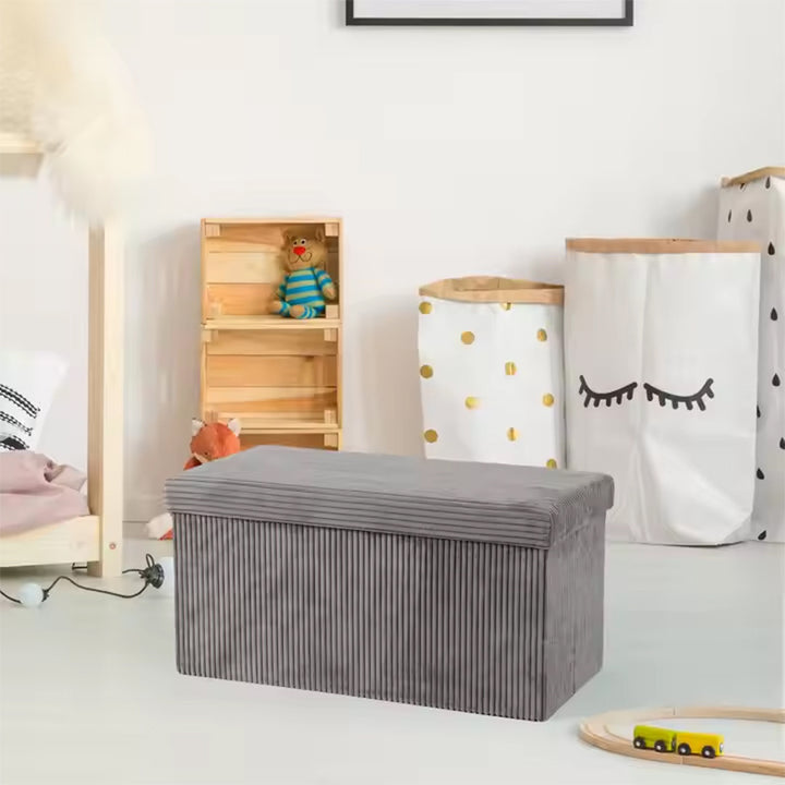 Plush Storage Ottoman Stornfield