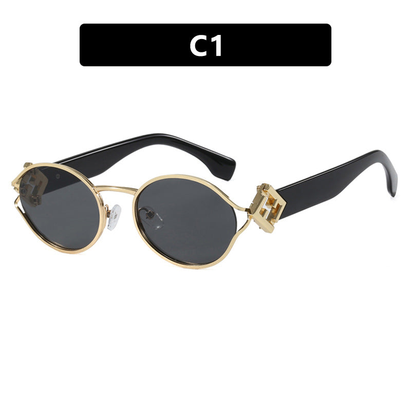 Ladies fashionable sunglasses with elegant metal frame and UV protection Stornfield