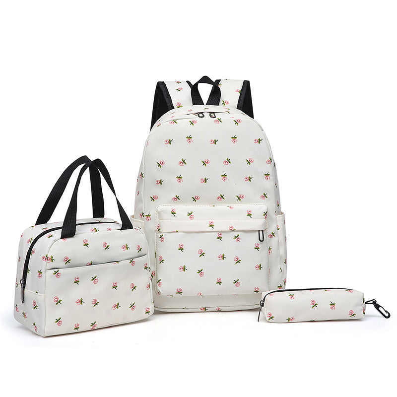 Backpack set with unique floral design and practical compartments Stornfield
