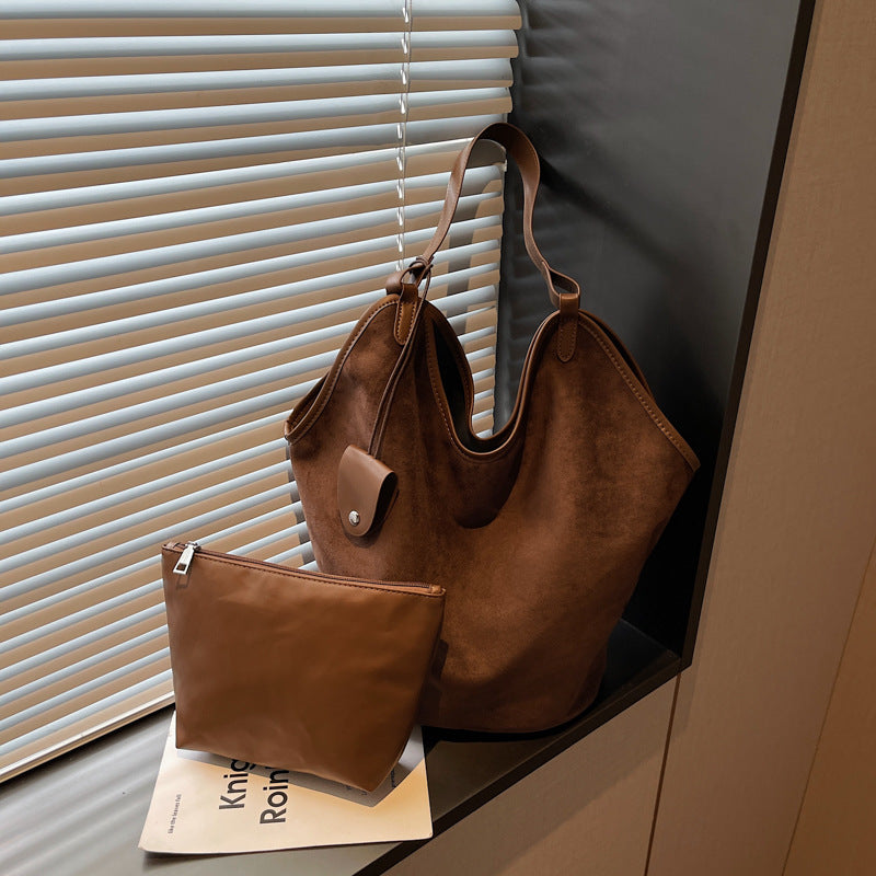 Soft Suede Slouchy Tote