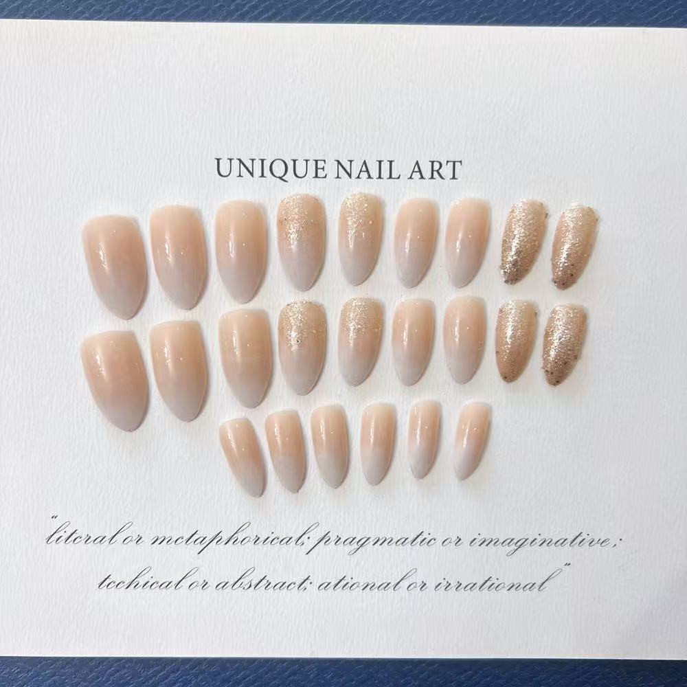 Elegant artificial nails with glitter accents and modern designs Stornfield