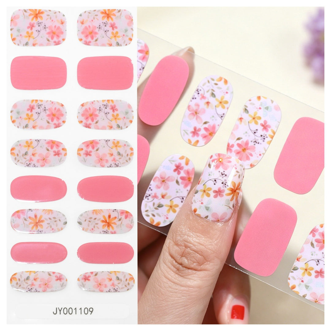 Floral Design Nail Wraps