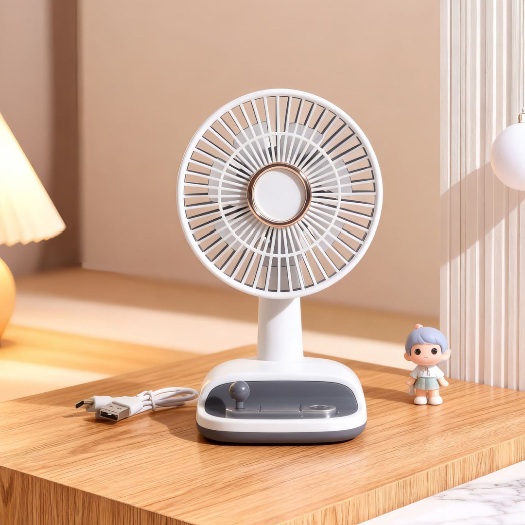Ladies table fan with flexible tilt angle Stornfield
