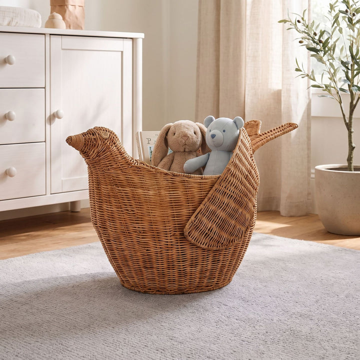 Playful basket in bird design Stornfield