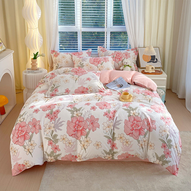 Whimsical Floral Pattern Bedding Set