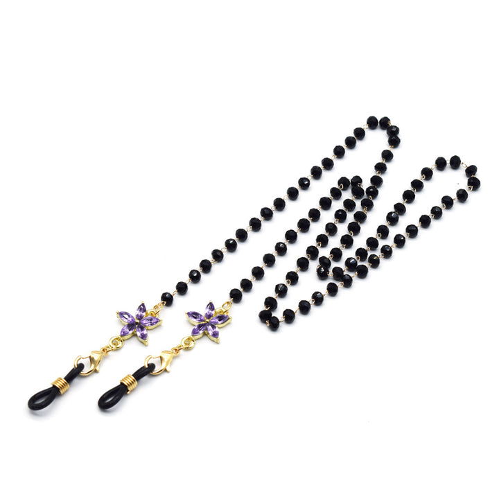 Elegant Floral-Accented Eyewear Chain Stornfield
