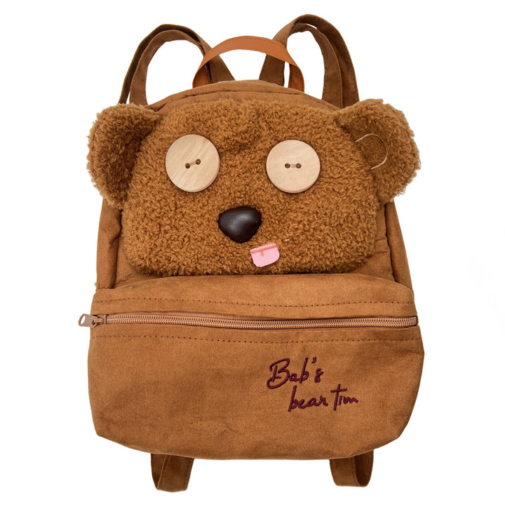 Plush Bear-Shaped School Backpack Stornfield