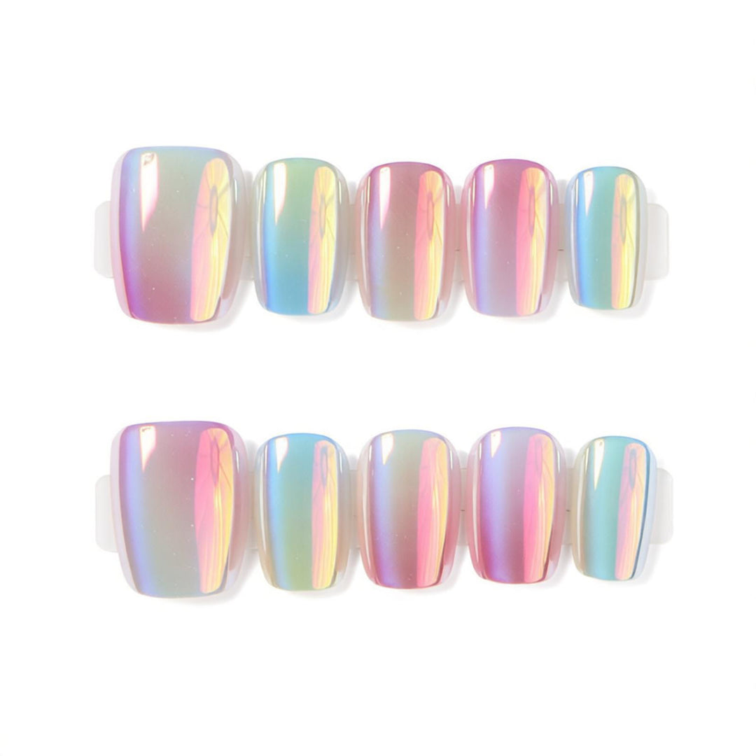 Premium Holographic Press-On Nail Set Stornfield