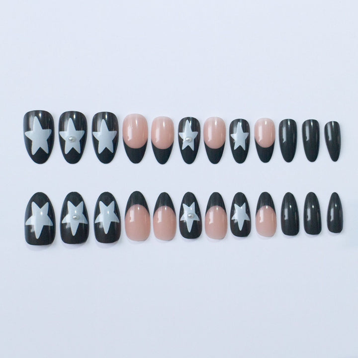 Elegant Artistic Stiletto Nail Art Design