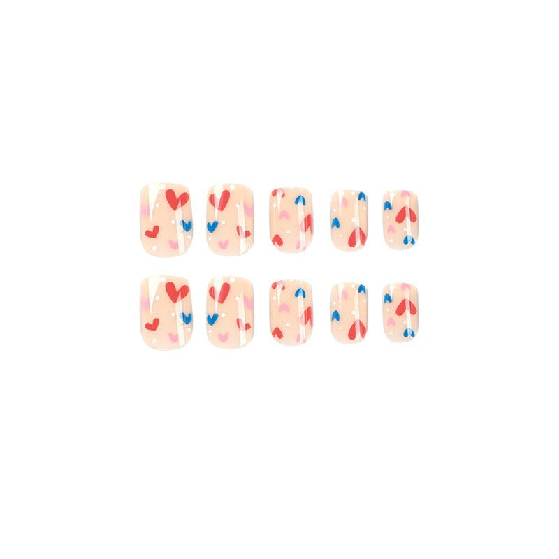 Artificial Nail Art with Heart Designs Stornfield
