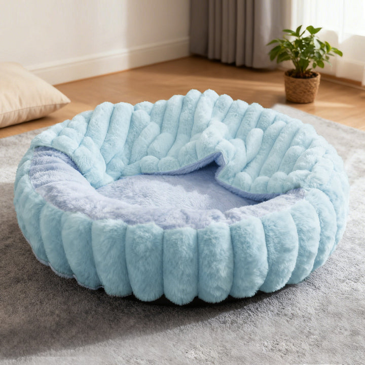 Ladies Cozy and Round Pet Bed with High Edge Stornfield