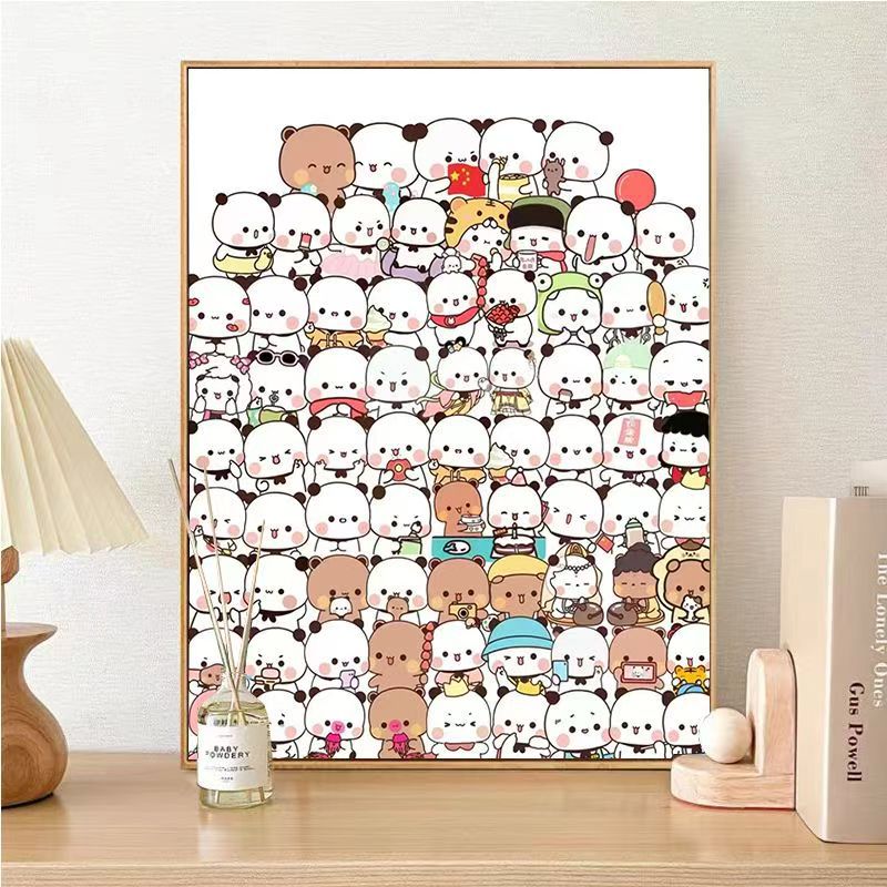 Cute Panda Character Wall Art Stornfield