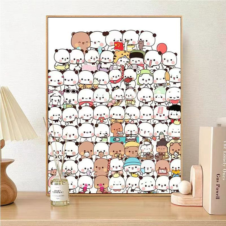 Cute Panda Character Wall Art Stornfield