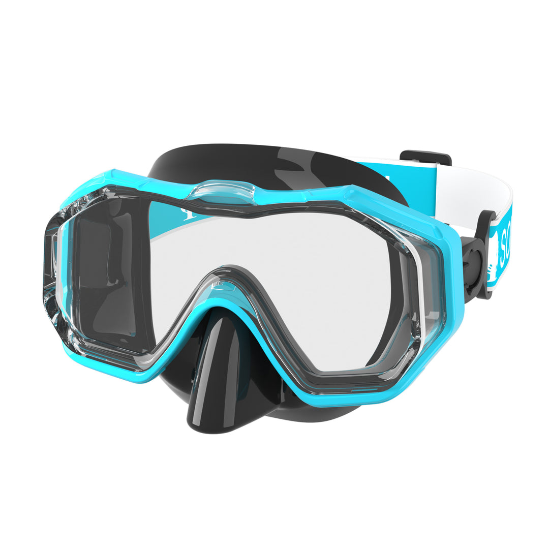 High-quality diving mask with flexible silicone rim and UV protection Stornfield