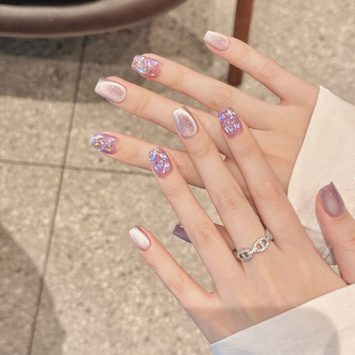 Glittery Nail Art Press-On Set Stornfield
