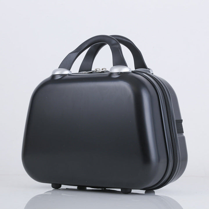 compact hard-shell travel cosmetic vanity case with dual top handles and secure zipper closure Stornfield