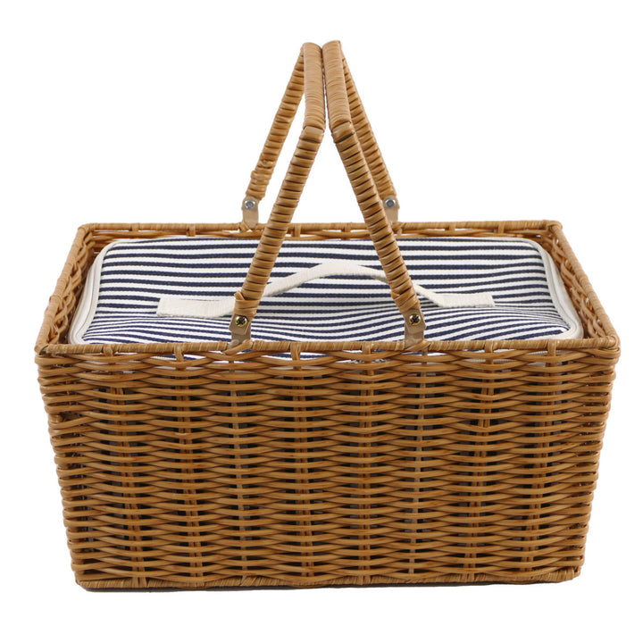 Ladies picnic basket with insulated inner pocket and durable lining Stornfield
