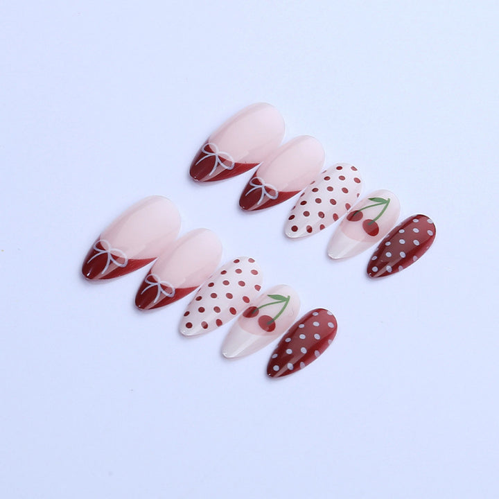 Cherry Blossom-Inspired Press-On Nail Art Set