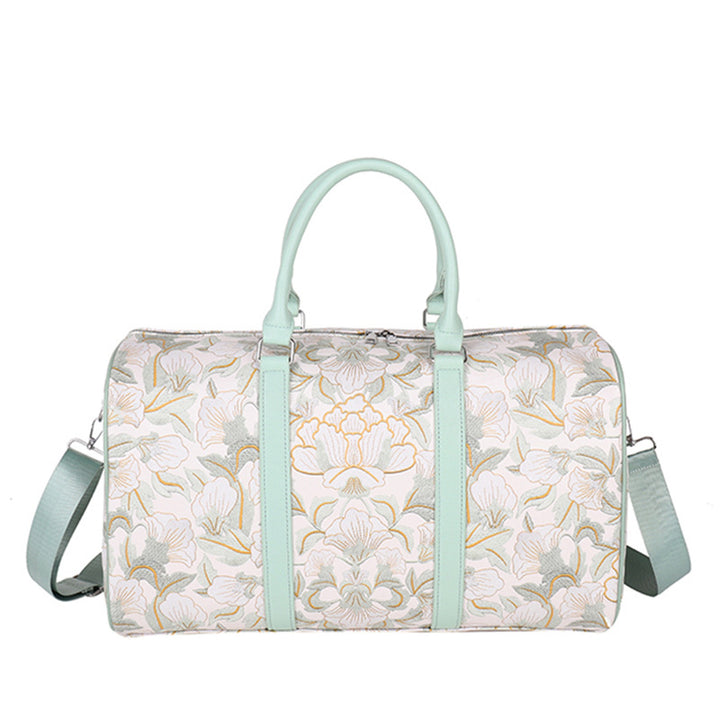 Elegant Floral Print Travel Duffle Bag Stornfield