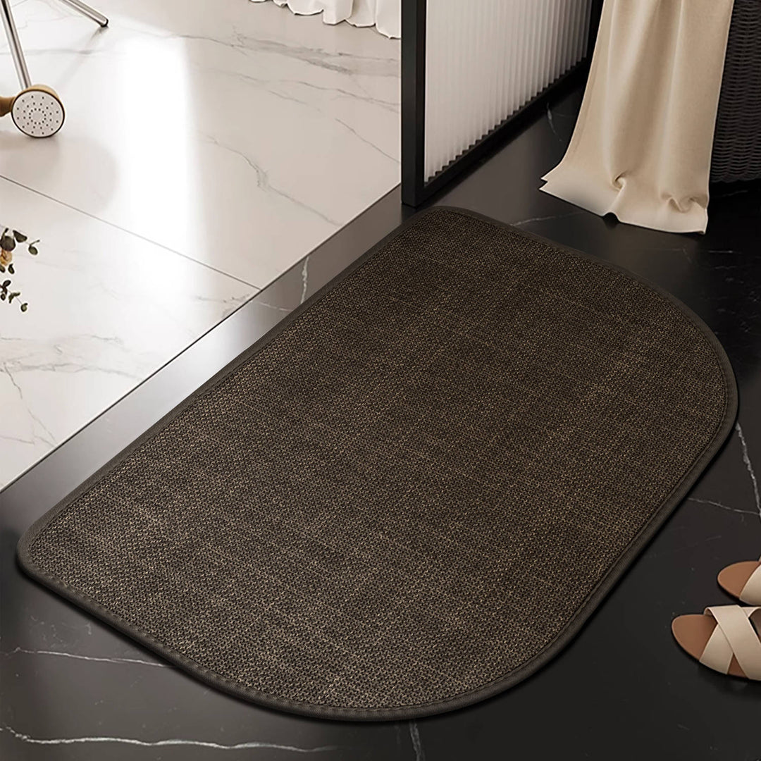 Half-Moon Decorative Entry Mat for Home