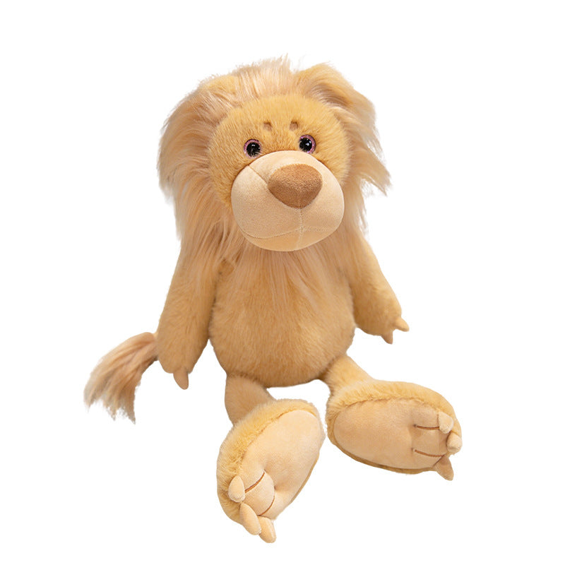 Plush Hugging Mane Lion Cuddle Doll with Oversized Paws and Bean-Fill Body Stornfield