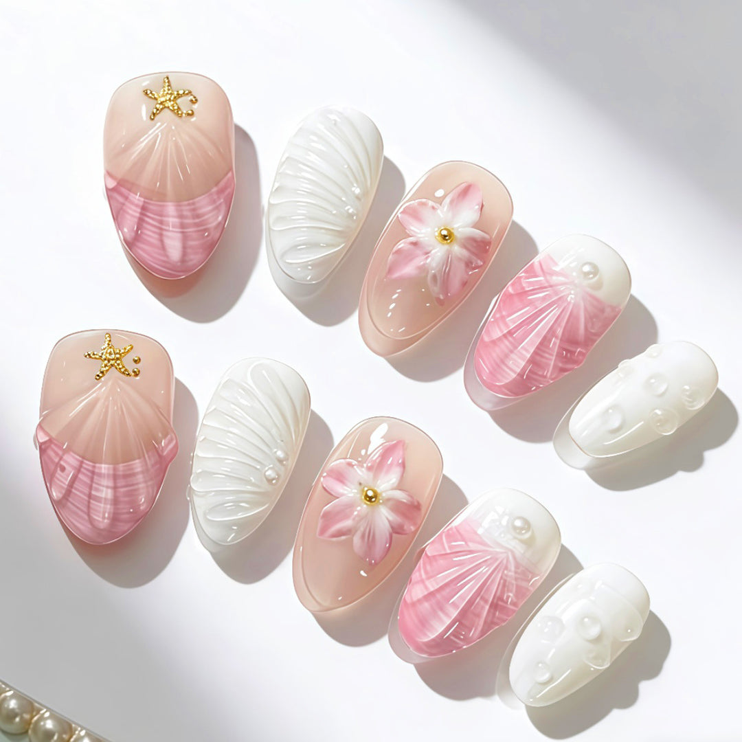Artistic Press-On Nail Design Collection