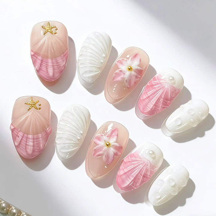 Artistic Press-On Nail Design Collection