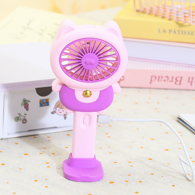 Ladies handheld fan in playful animal design Stornfield