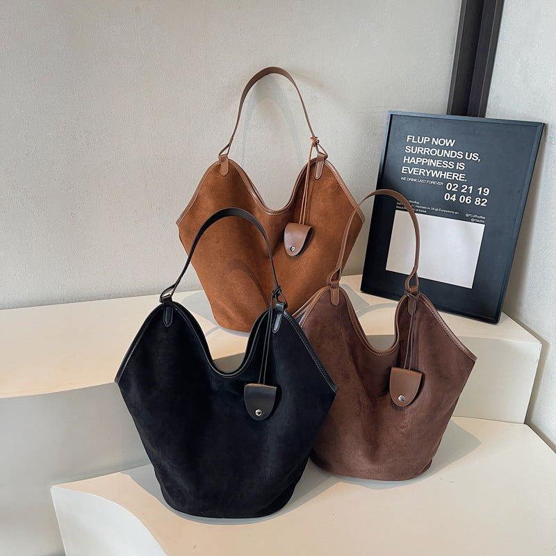 Soft Suede Slouchy Tote