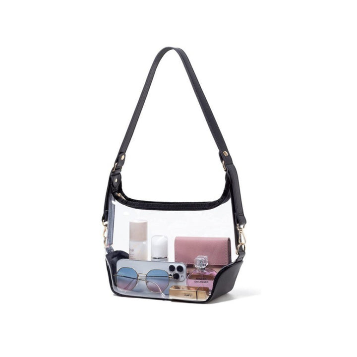 Transparent shoulder bag with modern compartments Stornfield