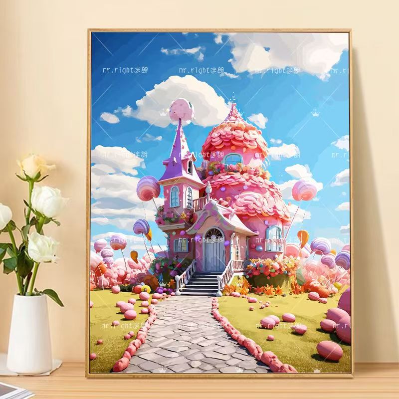 Whimsical Fantasy Landscape Art Canvas Stornfield