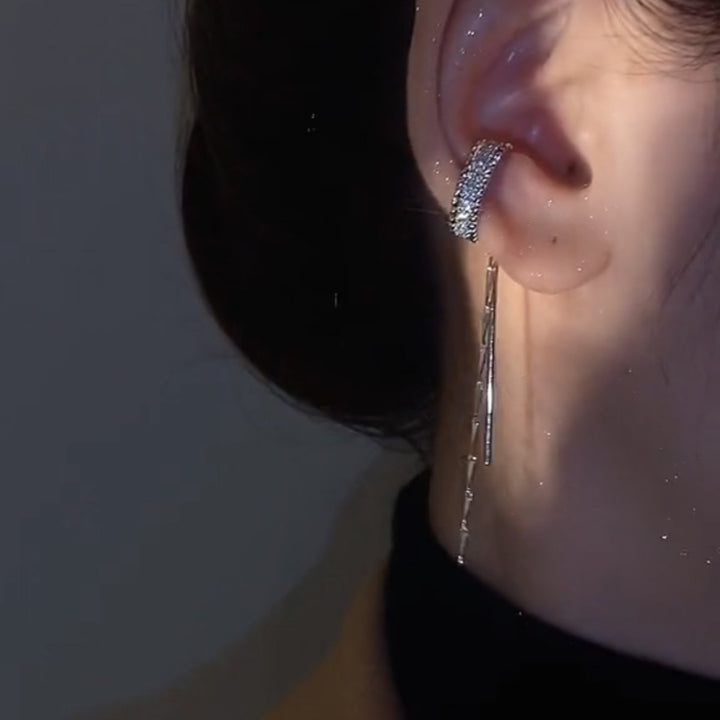 Glamorous earrings with sparkling stones Stornfield