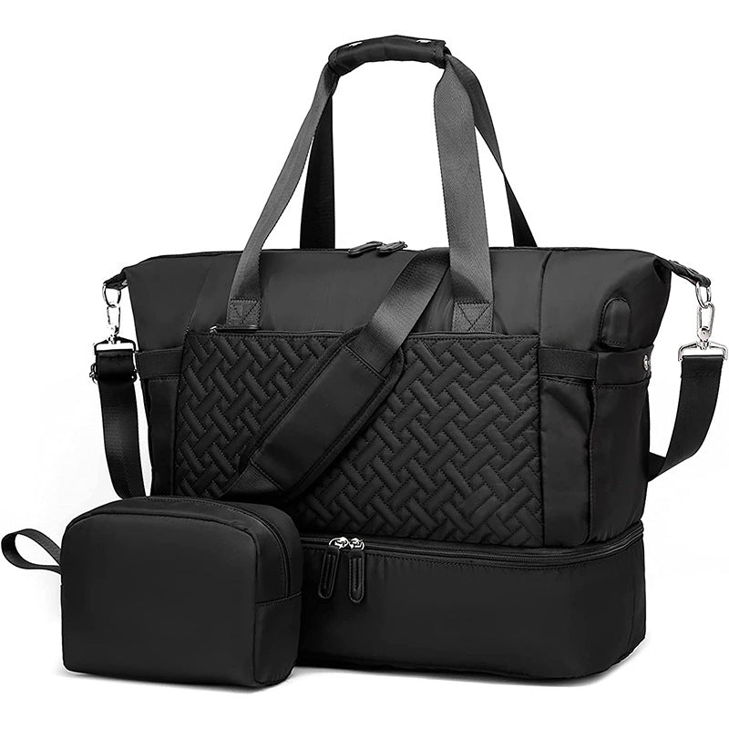 Multi-Compartment Travel Duffel Bag with USB Charging Port Stornfield