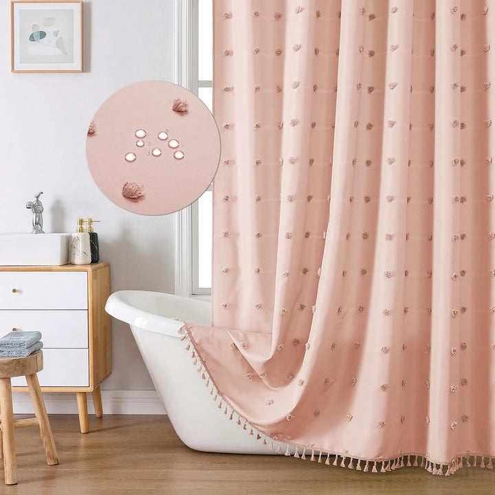 Textured Geometric Shower Curtain Stornfield