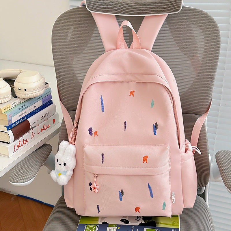 Lightweight Backpack with Cute Embroidered Design Stornfield