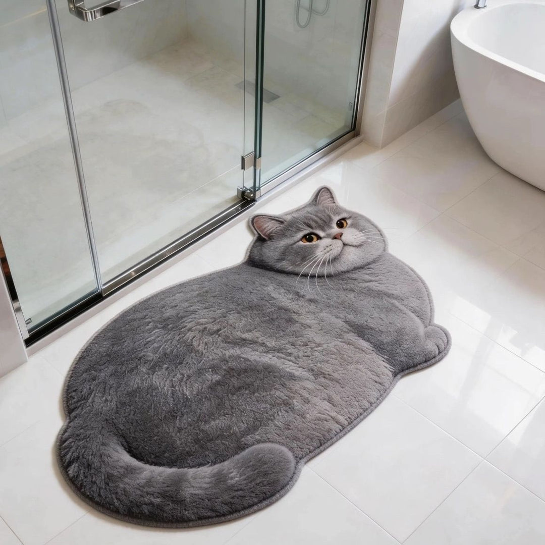 Cat-Shaped Bath Mat Stornfield