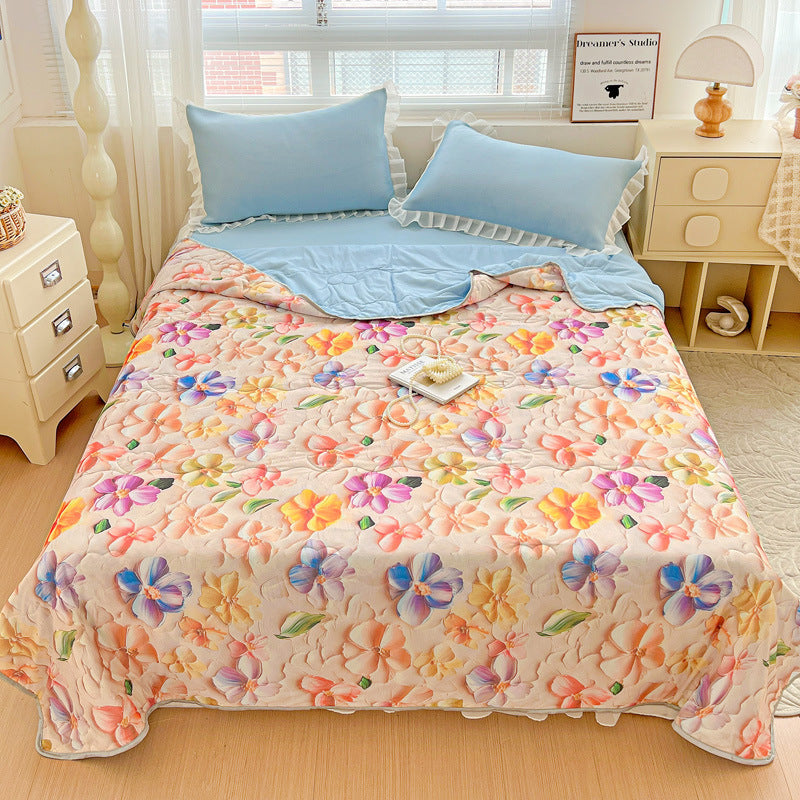 Floral Patterned Lightweight Quilt