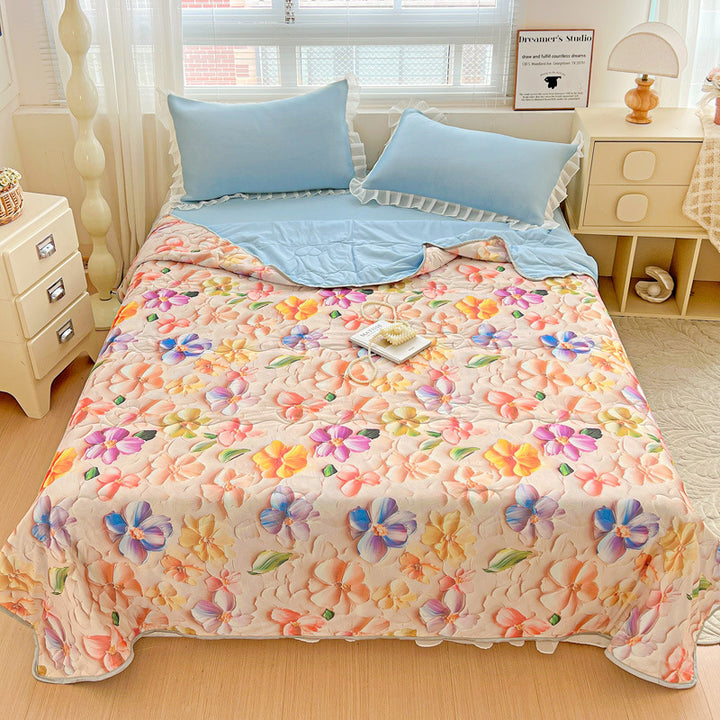 Floral Patterned Lightweight Quilt