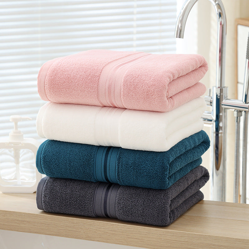 Large soft cotton terry bath towel absorbent wellness towel