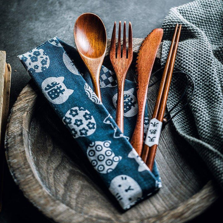 Japanese Plain Style Wooden Utensil Sets | Stornfield