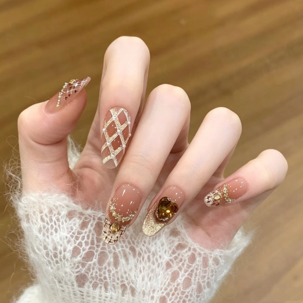 Glamorous Textured Press-On Nail Set Stornfield