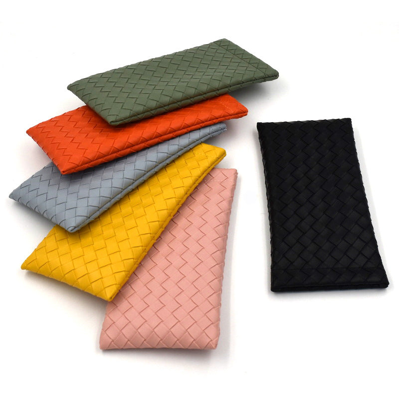 Woven Leather Clutch Wallet Stornfield
