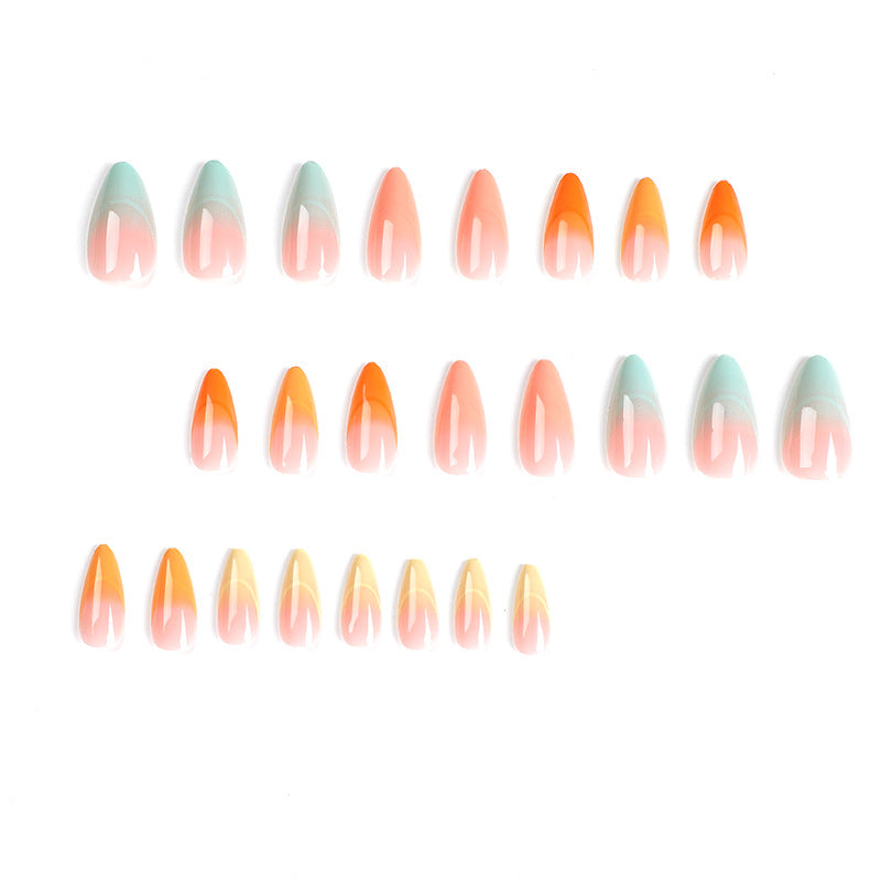 Artificial Nail Tips with Gradient Stornfield