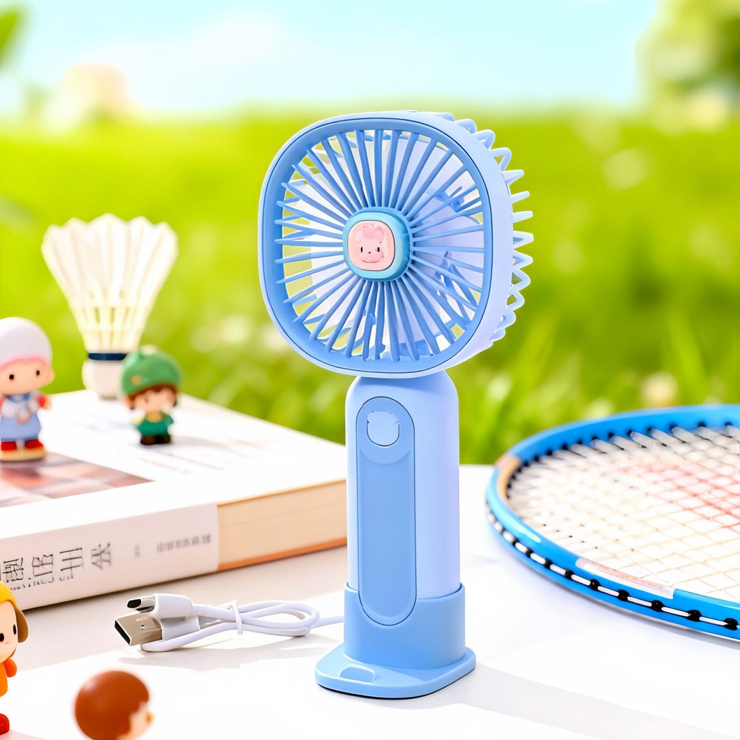 Women's Portable Handheld Fan with Ergonomic Design and USB Connection Stornfield