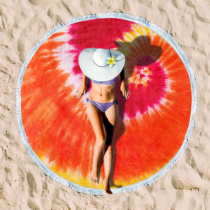 Rundstrand towel with unique sunset design Stornfield