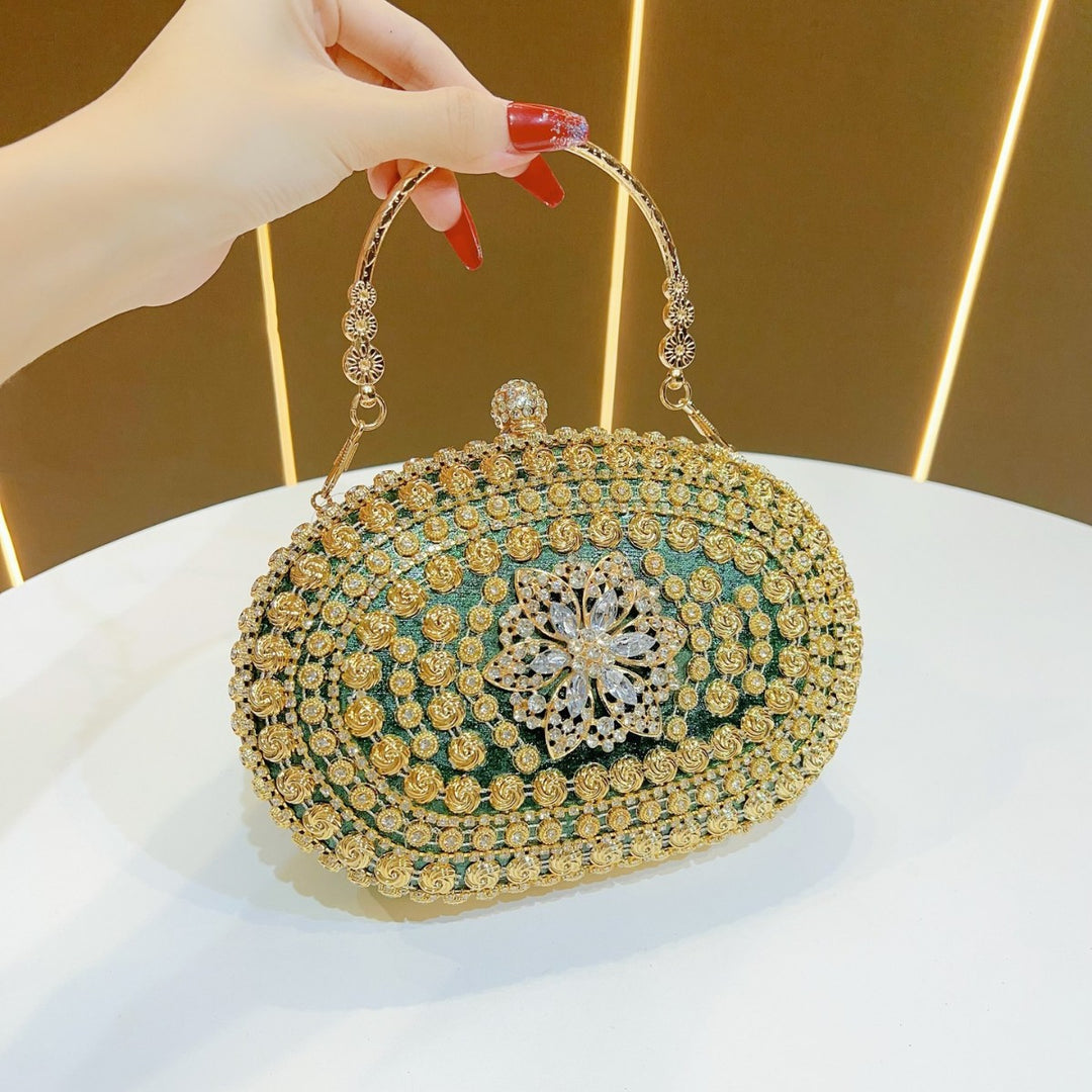 Ornate Floral Evening Handbag