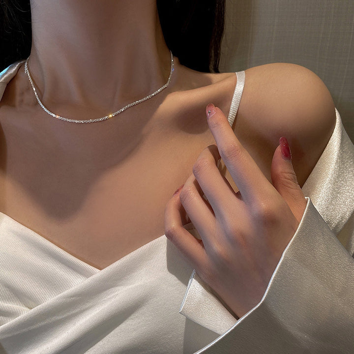 Dainty Textured Chain Necklace Stornfield